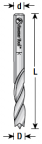 Amana 363002 2Mm Solid Carbide Drill R/H