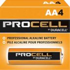 Duracell Procell Aa Batteries, 4-Count