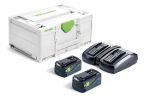 Festool Energy Battery Pack Set SYS 18V 2x5 0/TCL 6 DUO