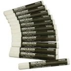 Dixon 52300 Lumber Marking Crayons, White, 12-Pack