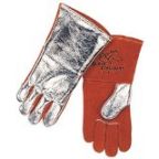 Revco 104 Alum. Side Split Cowhide--Wool Lined Premium Welding Gloves, Black Stallion