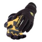 Revco 15Fh-Max2 Max2 Polar Fleece/Grain Pigskin Insulated Waterproof Gloves, Black Stallion