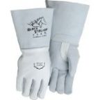 Revco 750 Reversed Grain Palm Elkskin, Nomex Premium Welding Gloves, Black Stallion
