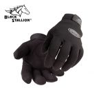 Revco 99Plus-Blk Action Spandex With Titan Synthetic Reinforced Ergonomic Gloves, Black Stallion