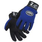 Revco 99Plus-Blue Action Spandex With Titan Synthetic Reinforced Ergonomic Gloves, Black Stallion