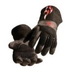 Revco Bs50 Bsx Black - Red Flames Vulcan Stick/Mig Welding Gloves, Black Stallion