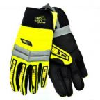 Revco Gx108 Toolhandz&reg Synthetic Leather Impact Mechanic'S Gloves, Black Stallion