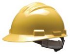 Yellow Safety Cap W/ 4 Point Pinlock Headgear