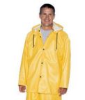 Yellow Warm N Dry Rainwear Jacket With Detachable Hood