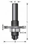 Amana 53204 3 Wing Slott Cutter 3/32 Kerf