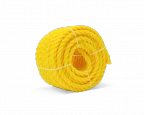 1/4" x 50' 3-Strand Polypropylene Rope Yellow
