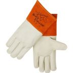 Revco 25 Top Grain Cowhide -- Long Cuff Mig Welding Gloves, Black Stallion