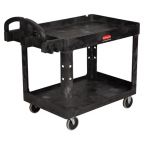 Rubbermaid 4520-88 Heavy-Duty Plastic Utility Cart - 24"W x 36"L x 32-1/4"H, 500 lb. Load Capacity,