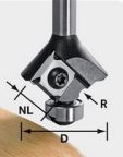 Festool 499811 Radius Router Bit for Edge Banding, 1mm Radius