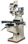 JET 691209 JTM-1050 Mill With 3-Axis Newall DP700 DRO (Quill) With X and Y-Axis Powerfeeds
