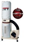 JET 708657K DC-1100VX-BK Dust Collector, 1.5HP 1PH 115/230V, 30-Micron Bag Filter Kit