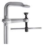 Clamp, welding, F-style, crimped on swivel pad, 10 In.  x 4.75 In. , 880 lb