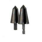 1"-1.5/8" Unibor Cone Drill, 3-Flat Shank, Bluemax Coated