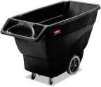 Rubbermaid Structural Foam Tilt Truck - 1/2 Cu Yard, Black, Each - Model  9T13 BLA