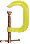 Clamp, C-style, drop forged, copper spindle, Hi Vis frame, 12 In. x 5 3/4 In., 9300 lb