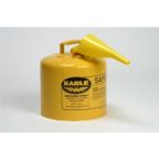Eagle Ui-50-Fsy Type I Yellow Safety Can With Funnel, 5 Gallon