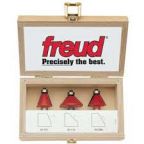 Freud 3 Piece Chamfer Bit Set 89-250