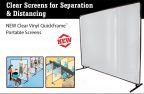 6'x8' 12 mil Clear Vinyl QuickFrame Screen with Frame