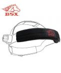 Revco Bc5Sb-Bk Bsx Black - Red Logo Bumpers Helmet Sweatbands (2-Pack), Black Stallion