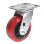 4" X 2" Poly Swivel Caster, W/Plas Hub, 3-15/16 X 4-1/2" Tp 500 Lbs