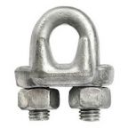 Chicago Hardware 23460 3 Wire Rope Clip Drp Frgd 1/8"