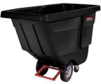 1/2 Cu. Yard Rotomolded Tilt Truck. 1400 Lb. Capacity. Black. 1/Ea