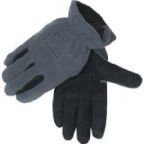 Revco 15Fh-Gray Polar Fleece/Cow Split -- Multiblend Insulated Driver'S Style Gloves, Black Stallion