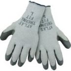 Revco 2300T Natural Rubber Coated -- Cotton/Poly Lined String Knit Synthetic Gloves, Black Stallion