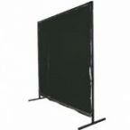 Revco 6X6Vf1-Sh8 14 Mil 6' X 6' Shade 8 Saf-Vu 1 Panel Welding Screen & Frame Set, Black Stallion