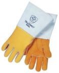 Revco 850 Reversed Grain/Split Elkskin, Nomex Premium Welding Gloves, Black Stallion