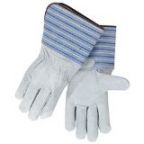 Revco 8Fb Sel Shlder Split Cowhide--Full Back Standard Leather Palm Work Gloves, Black Stallion