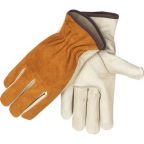 Revco 97 Grain/Split Cowhide -- Elastic Wrist Driver'S Style Gloves, Black Stallion