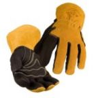 Revco Bm88 Bsx&reg Premium Grain Pigskin Palm, Cowhide Back Mig Welding Gloves, Black Stallion