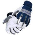 Revco T50 Grain Kidskin And Fr Snug Fit Cotton Multi-Feature Tig Welding Gloves, Black Stallion