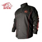 Revco Bx9C Bsx Black - Red Flames Stryker Fr Welding Jacket, Black Stallion