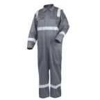 Revco Cf2216-Gy Truguard 300 Hi-Vis Flame-Resistant Cotton Coveralls, Black Stallion