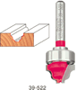Freud 3/4 Dia. X 1/8 Rad. X 1/4 Sh. Top Brg. Fillet Ogee Groove 39-522