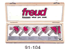 Freud 1/2" Sh. 6 Pcs. Starter Bit Set 91-104