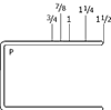 1 Crn  1/2 Lg    Class 1  Sencoted Senco Staples  P08Bab  10M/Bx