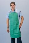 Green Fire Retardant Cotton Bib Apron 9 Ounce 24 X 36