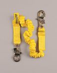 6" Shockwave2 Shock Absorbing Lanyard W/ Snap & Flat Steel Hooks