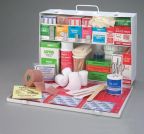 Two Shelf 10 Person Durable Metal Industrial First Aid Cab