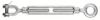 Chicago Hardware 02605 5 Drop Forged Turnbuckle Jaw & Eye Galvanized 1/4" X 4"